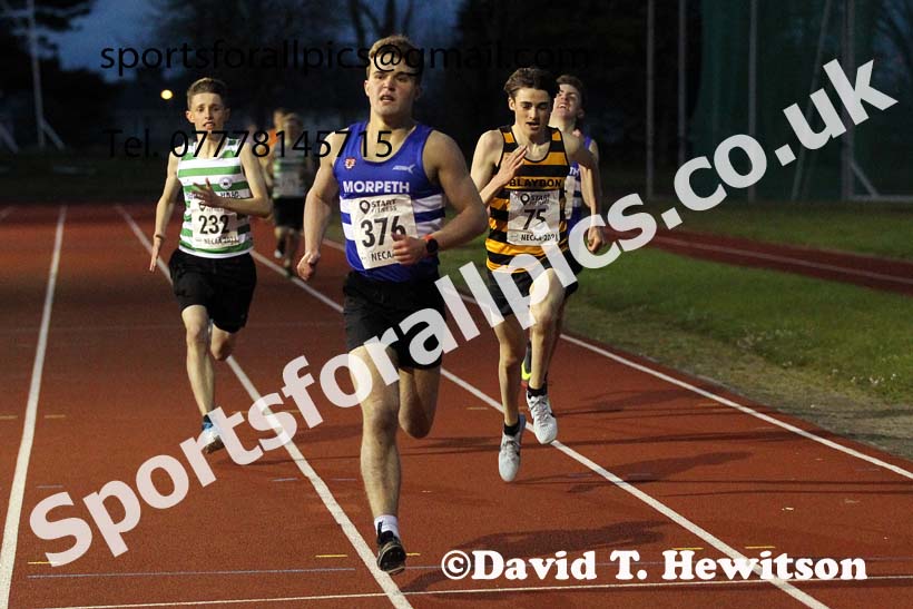 1500 metres, North East Grand Prix No. 1, Monkton on Wednesday, April 28th, 2021. Photo: David T. Hewitson/Sports for All Pics